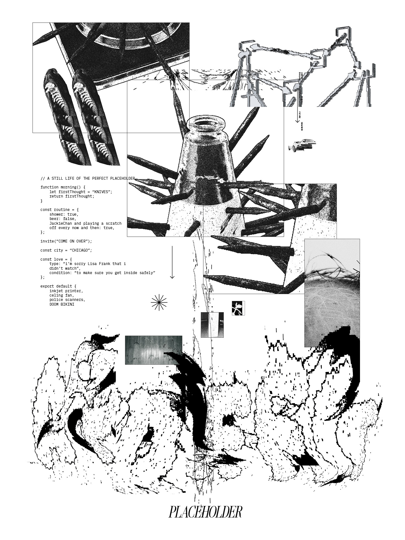 Collage poster mockup